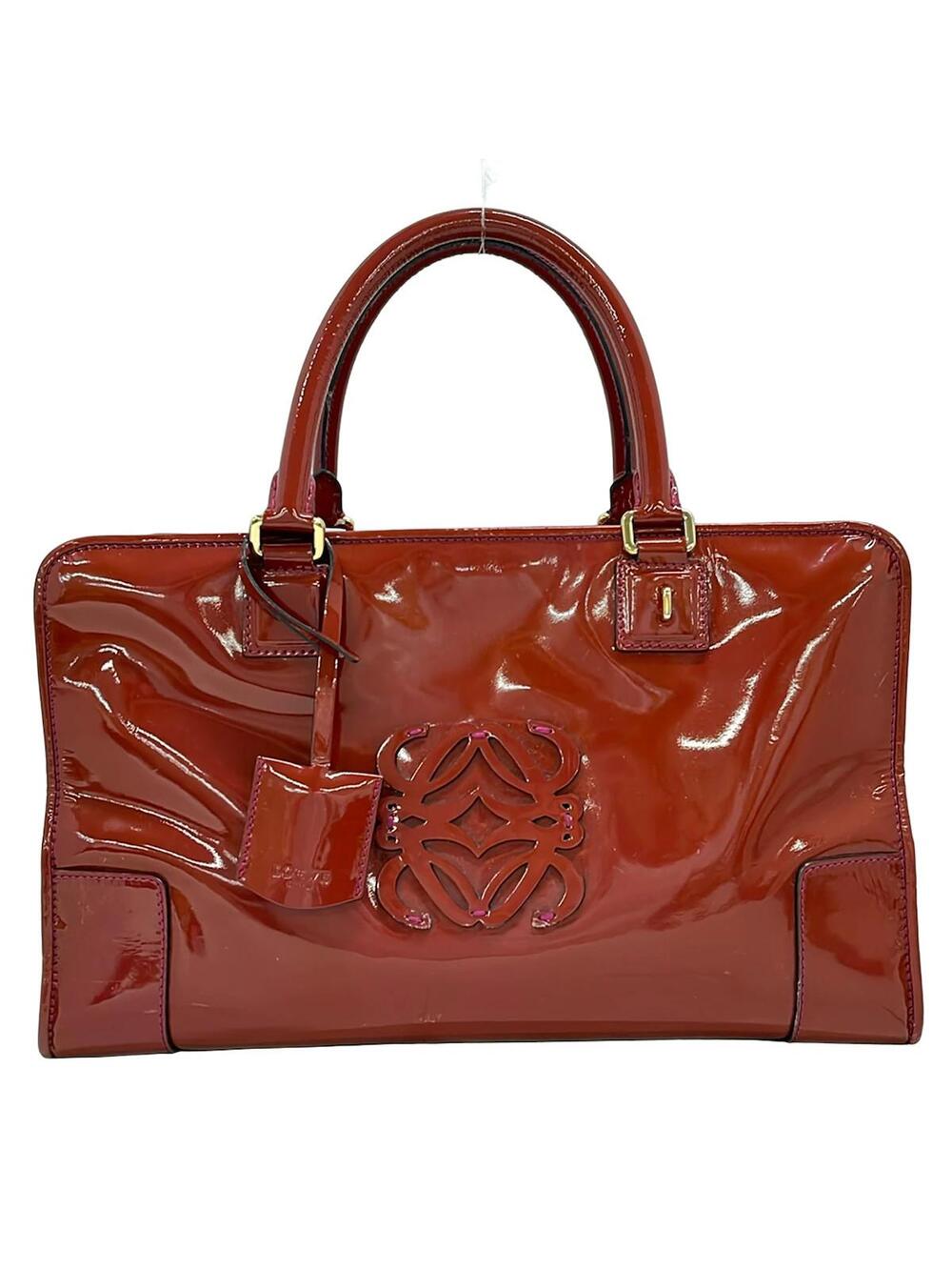 Loewe Amazona 36 Brown Patent Leather #363136L74B